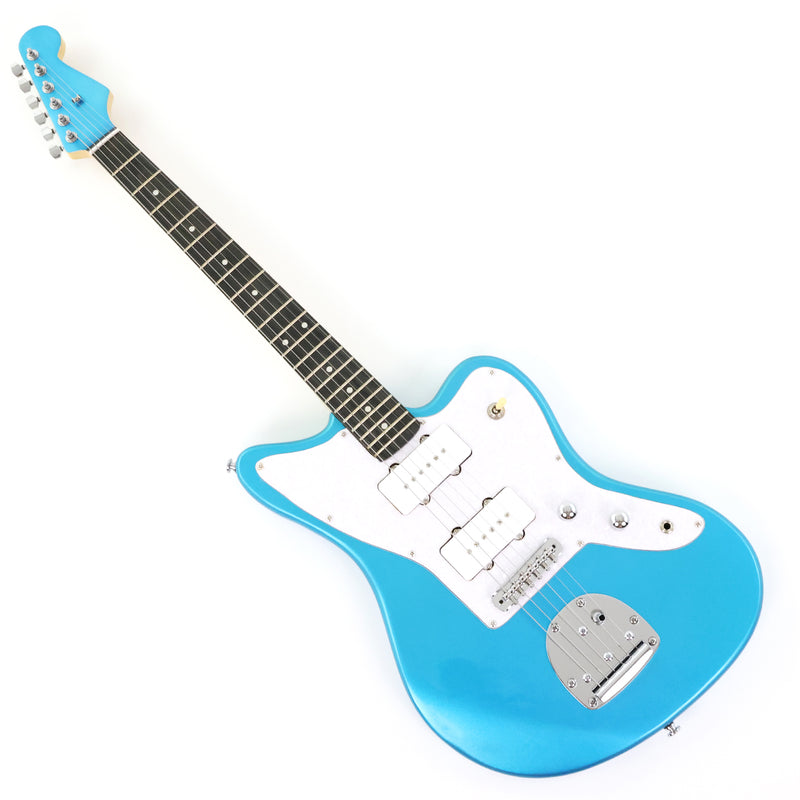 Jaguar Style Electric Guitar with Gloss Metallic Blue Finish (GKS-155)