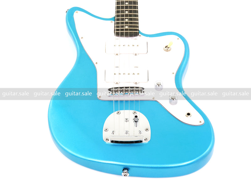 Jaguar Style Electric Guitar with Gloss Metallic Blue Finish (GKS-155)