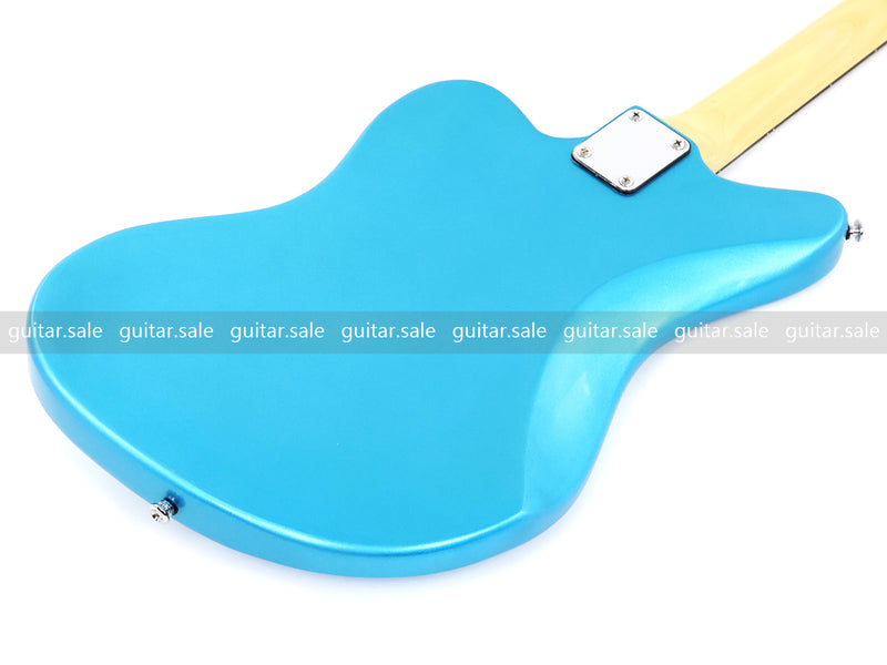 Jaguar Style Electric Guitar with Gloss Metallic Blue Finish (GKS-155)