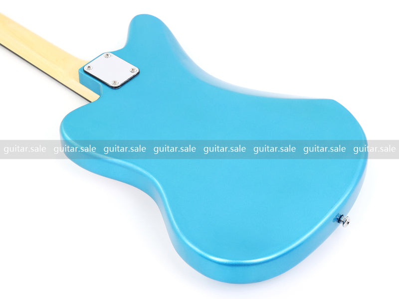Jaguar Style Electric Guitar with Gloss Metallic Blue Finish (GKS-155)