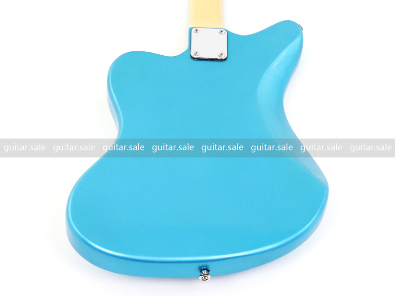 Jaguar Style Electric Guitar with Gloss Metallic Blue Finish (GKS-155)