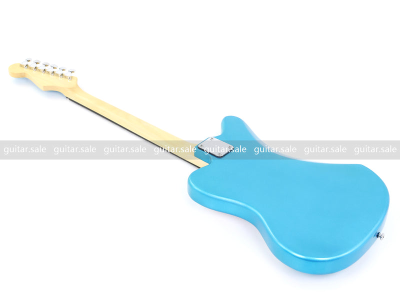Jaguar Style Electric Guitar with Gloss Metallic Blue Finish (GKS-155)