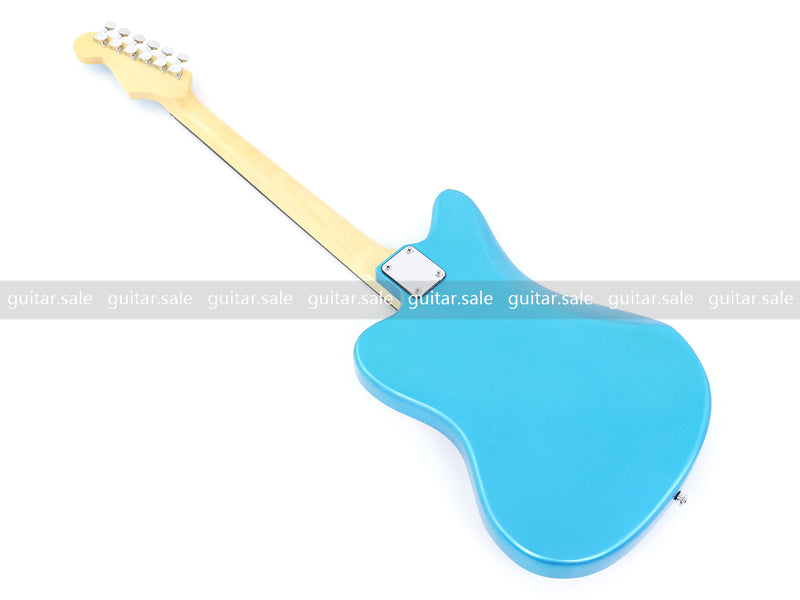 Jaguar Style Electric Guitar with Gloss Metallic Blue Finish (GKS-155)