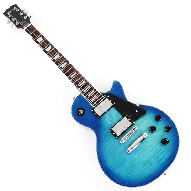 LP Standard Style Electric Guitar with AAA Flamed Maple Veneer Top (HY-2537)
