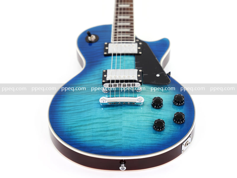 LP Standard Style Electric Guitar with AAA Flamed Maple Veneer Top (HY-2537)
