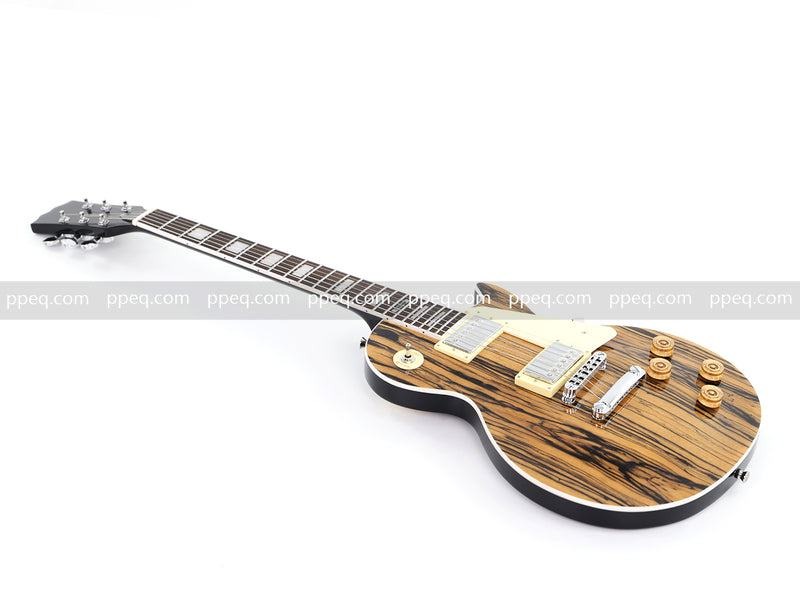 LP Standard Style Ultra-thin Body Electric Guitar with AAA Spalted Maple Veneer (HY-2570)