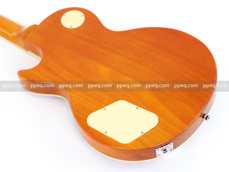 LP Standard Style Electric Guitar with Zebrawood Maple Veneer (YMZ-087)