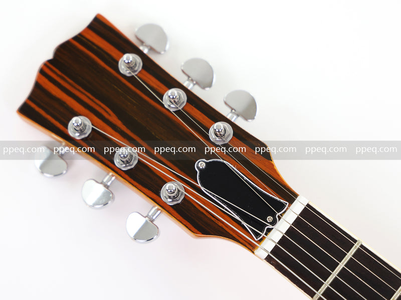 LP Standard Style Electric Guitar with Zebrawood Maple Veneer (YMZ-087)