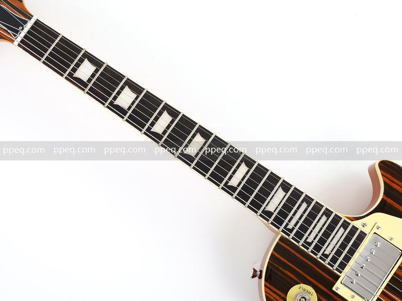 LP Standard Style Electric Guitar with Zebrawood Maple Veneer (YMZ-087)