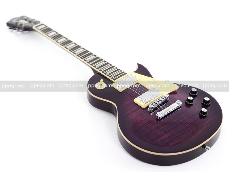 Guitar.Sale LP Style Electric Guitar with Vibrant Purple Gloss Finish (YMZ-231)