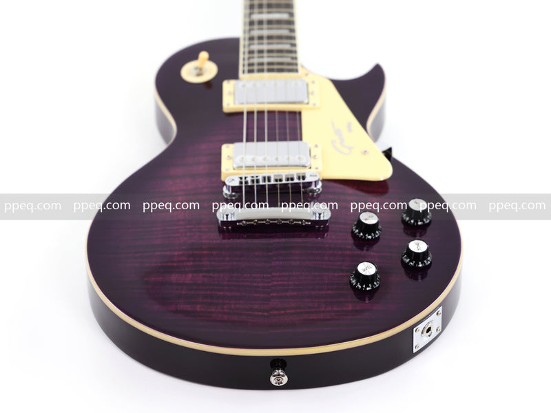 Guitar.Sale LP Style Electric Guitar with Vibrant Purple Gloss Finish (YMZ-231)