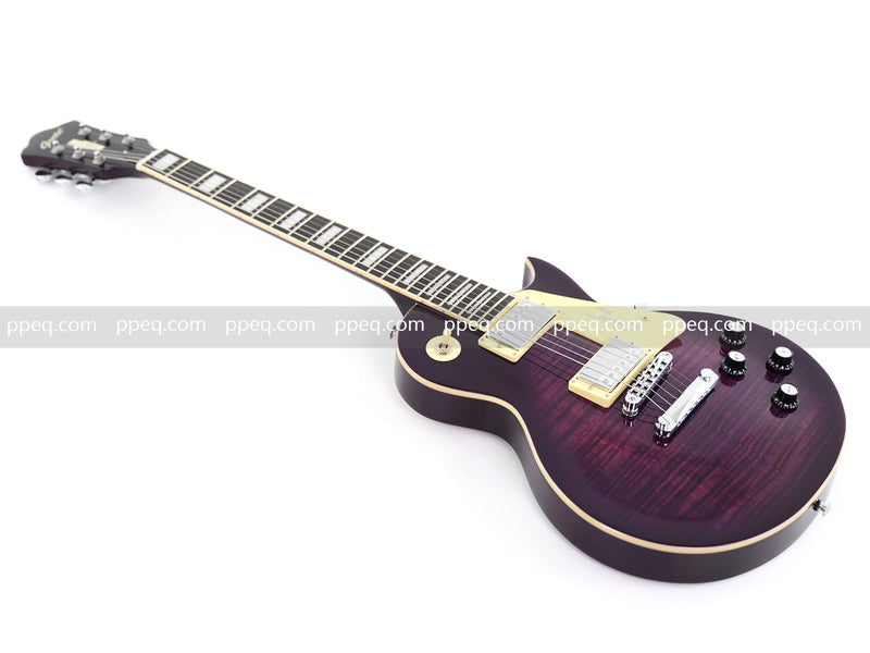 Guitar.Sale LP Style Electric Guitar with Vibrant Purple Gloss Finish (YMZ-231)