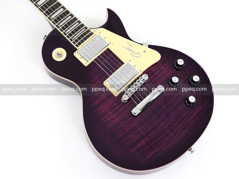 Guitar.Sale LP Style Electric Guitar with Vibrant Purple Gloss Finish (YMZ-231)
