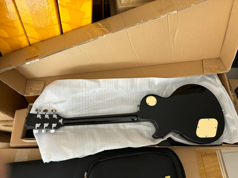 LP Standard Style Ultra-thin Body Electric Guitar with AAA Spalted Maple Veneer (HY-2570)