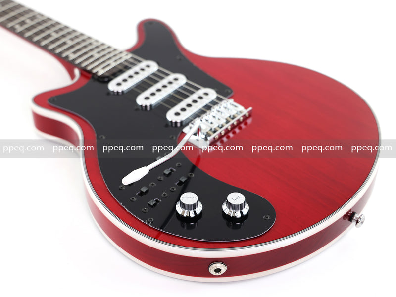 Left-Handed Brian May Red Special Style Electric Guitar (PLG-519)