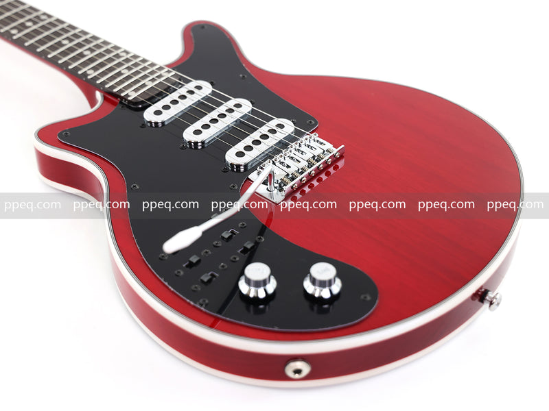 Left-Handed Brian May Red Special Style Electric Guitar (PLG-519)