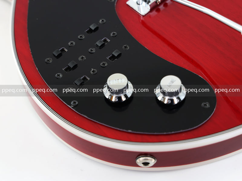 Left-Handed Brian May Red Special Style Electric Guitar (PLG-519)