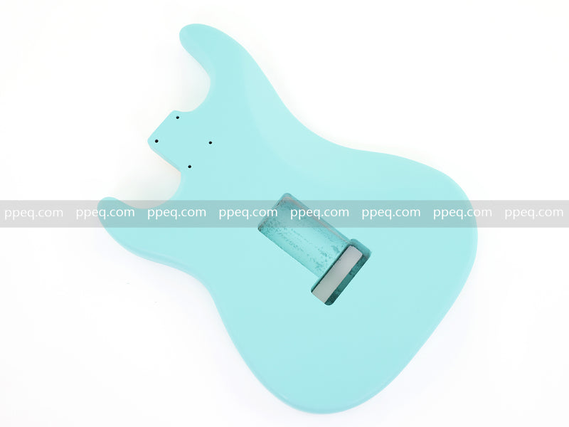 Lightweight Paulownia ST-Style Guitar Body with Matte Daphne Blue Finish (STB-105)