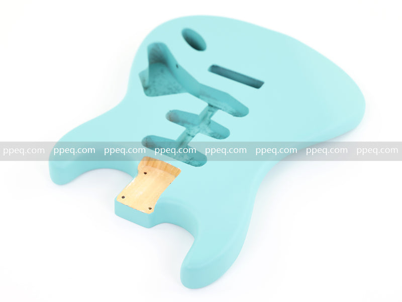 Lightweight Paulownia ST-Style Guitar Body with Matte Daphne Blue Finish (STB-105)