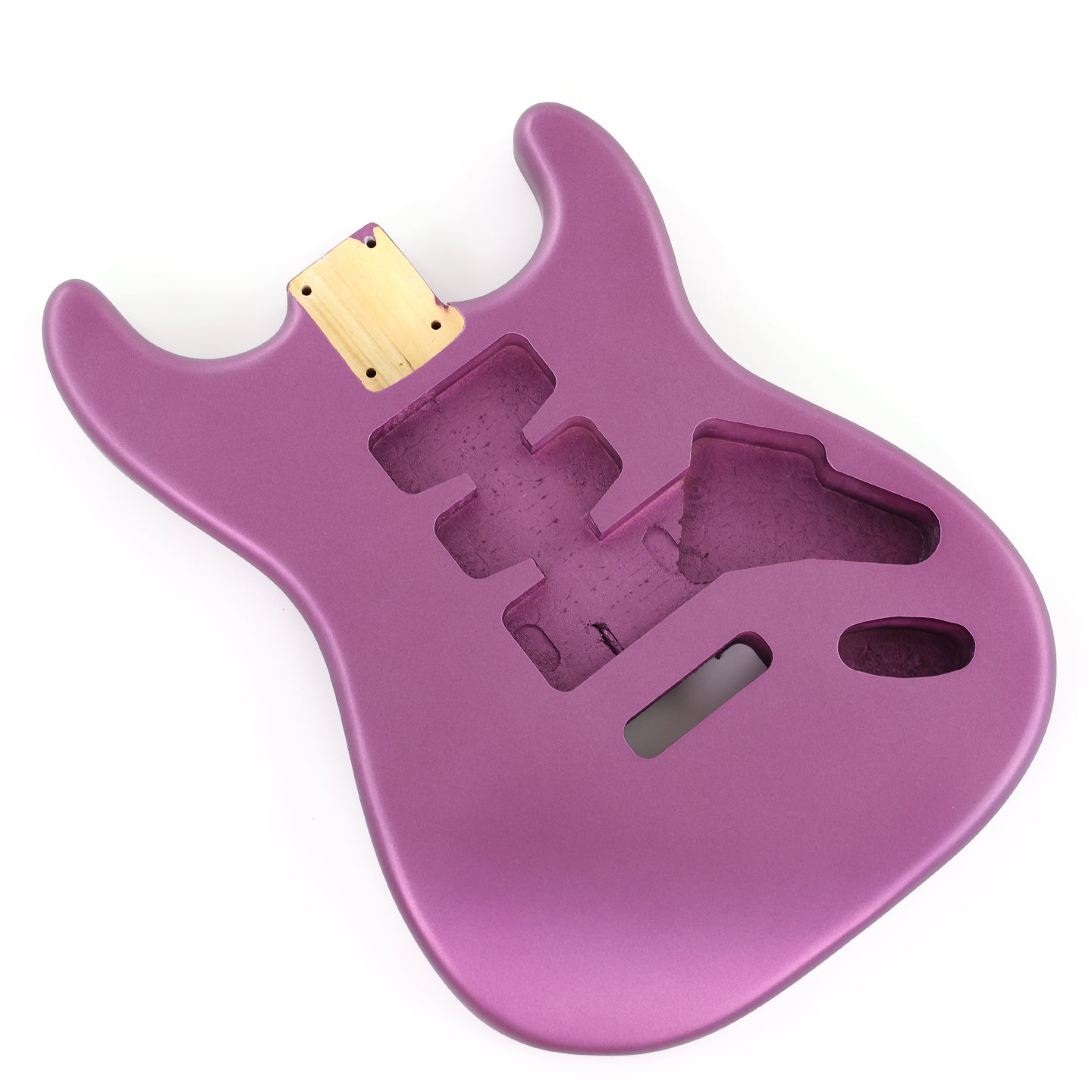 Lightweight Paulownia ST-Style Guitar Body with Satin Burgundy