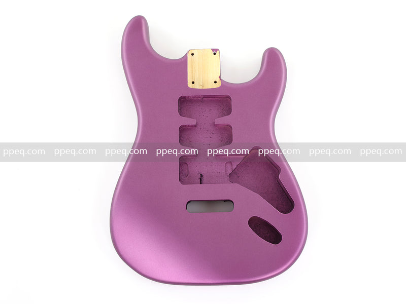 Lightweight Paulownia ST-Style Guitar Body with Satin Burgundy Mist Finish (STB-107)