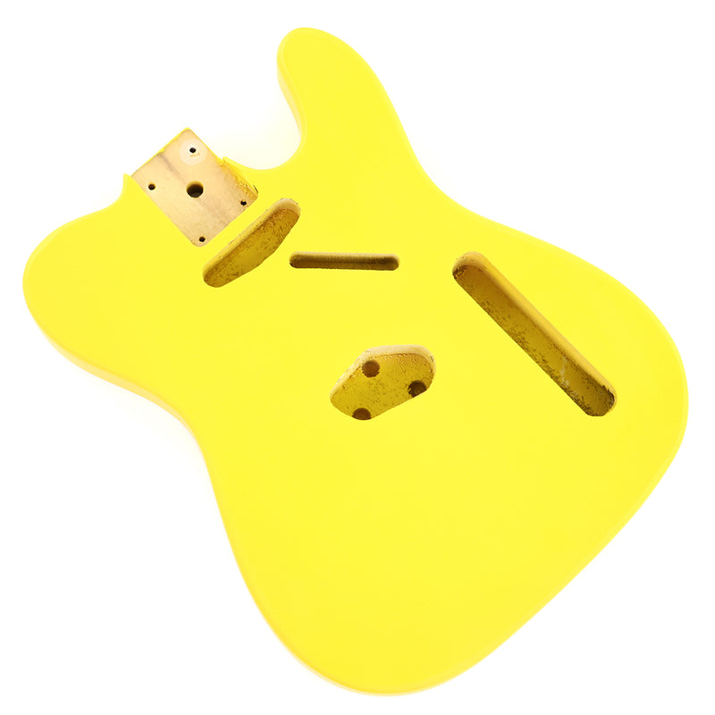 Lightweight Paulownia TL-Style Guitar Kit Body with Matte Canary Yellow Finish (TLB-102)