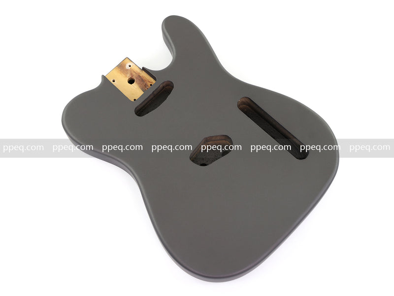 Lightweight Paulownia TL-Style Guitar Kit Body with Matte Charcoal Gray Finish (TLB-101)