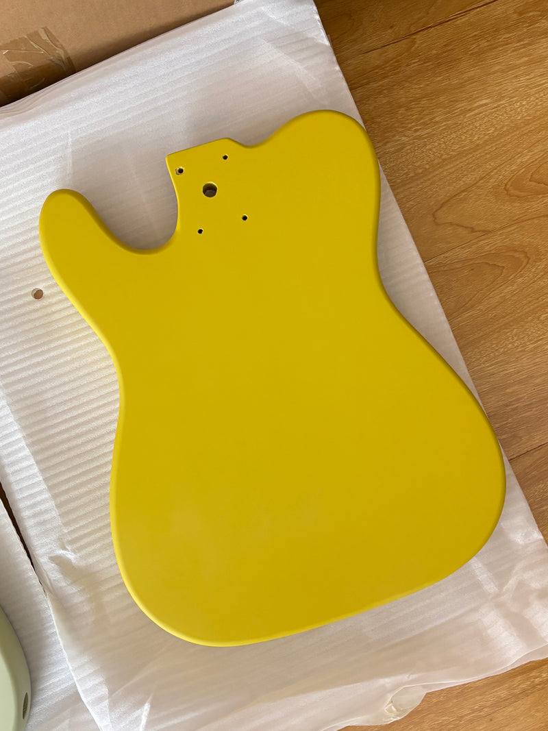 Lightweight Paulownia TL-Style Guitar Body with Matte Canary Yellow Finish (TLB-107)