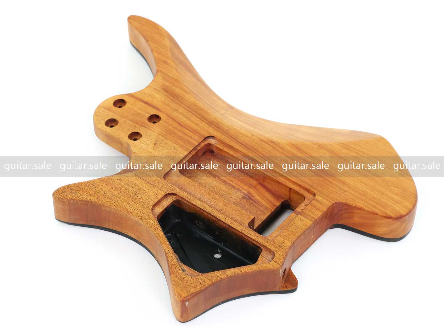 One-of-a-Kind Burl Wood Veneer Epoxy Resin Headless Electric