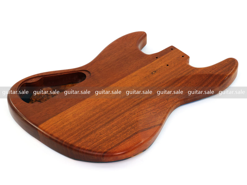 One-of-a-Kind Burl Wood Veneer Epoxy Resin Jazz Bass Style Electric Bass Guitar Body (JBE-001)