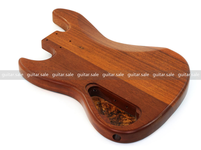 One-of-a-Kind Burl Wood Veneer Epoxy Resin Jazz Bass Style Electric Bass Guitar Body (JBE-001)