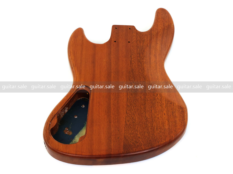 One-of-a-Kind Burl Wood Veneer Epoxy Resin Jazz Bass Style Electric Bass Guitar Body (JBE-002)