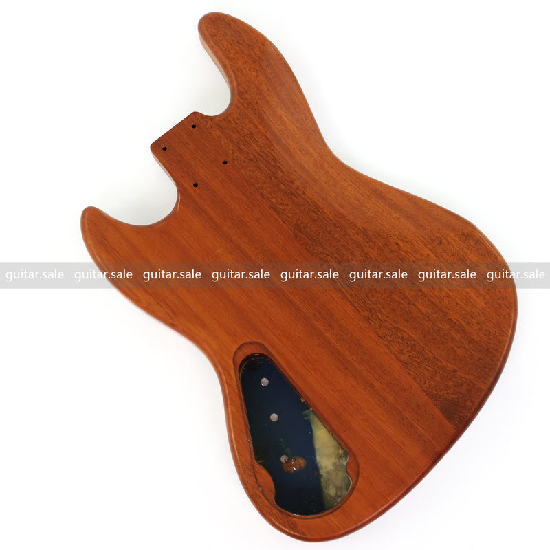 One-of-a-Kind Burl Wood Veneer Epoxy Resin Jazz Bass Style Electric Bass Guitar Body (JBE-002)