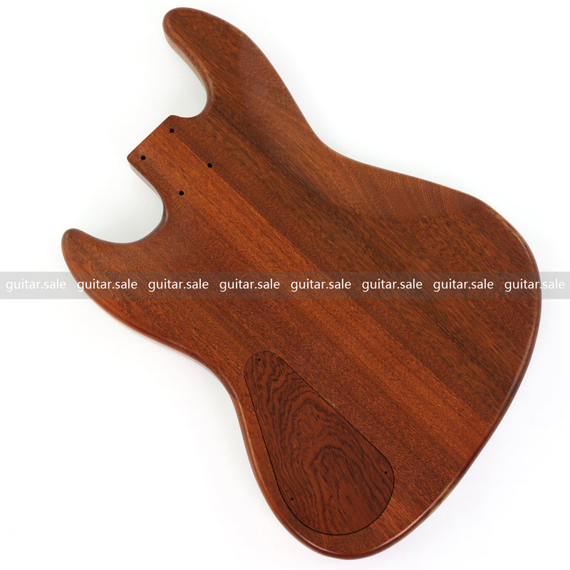 One-of-a-Kind Burl Wood Veneer Epoxy Resin Jazz Bass Style Electric Bass Guitar Body (JBE-004)