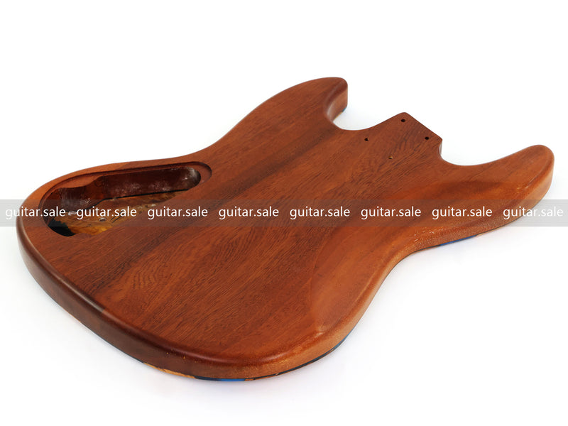 One-of-a-Kind Burl Wood Veneer Epoxy Resin Jazz Bass Style Electric Bass Guitar Body (JBE-005)