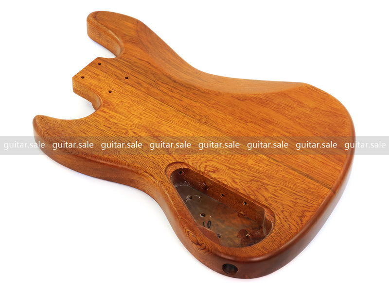 One-of-a-Kind Burl Wood Veneer Epoxy Resin Jazz Bass Style Electric Bass Guitar Body (JBE-007)