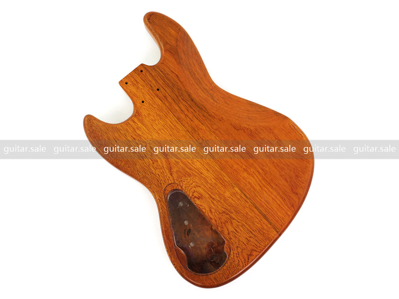 One-of-a-Kind Burl Wood Veneer Epoxy Resin Jazz Bass Style Electric Bass Guitar Body (JBE-007)