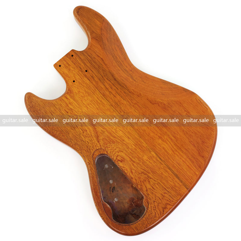 One-of-a-Kind Burl Wood Veneer Epoxy Resin Jazz Bass Style Electric Bass Guitar Body (JBE-007)