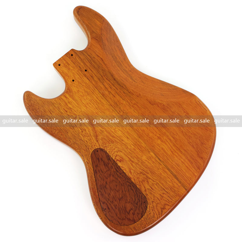 One-of-a-Kind Burl Wood Veneer Epoxy Resin Jazz Bass Style Electric Bass Guitar Body (JBE-007)