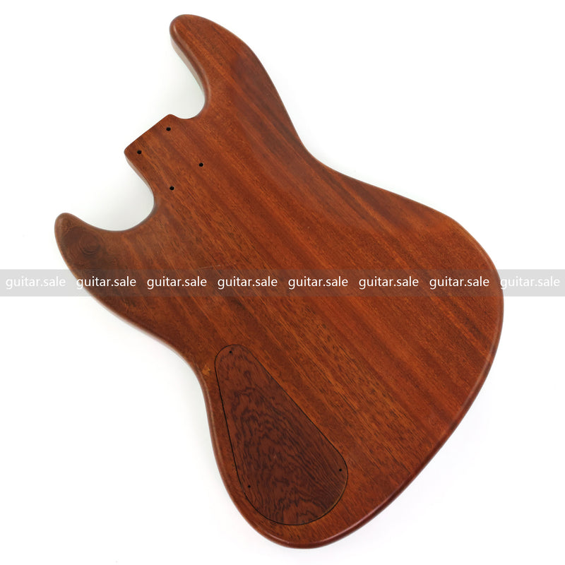 One-of-a-Kind Burl Wood Veneer Epoxy Resin Jazz Bass Style Electric Bass Guitar Body (JBE-008)