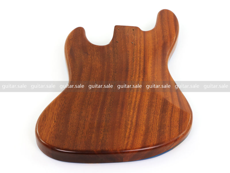 One-of-a-Kind Burl Wood Veneer Epoxy Resin Jazz Bass Style Electric Bass Guitar Body (JBE-009)