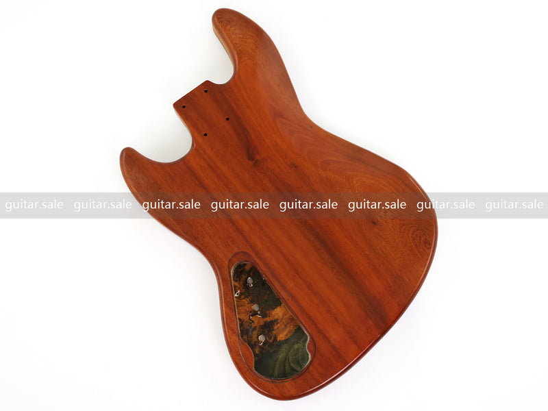 One-of-a-Kind Burl Wood Veneer Epoxy Resin Jazz Bass Style Electric Bass Guitar Body (JBE-010)