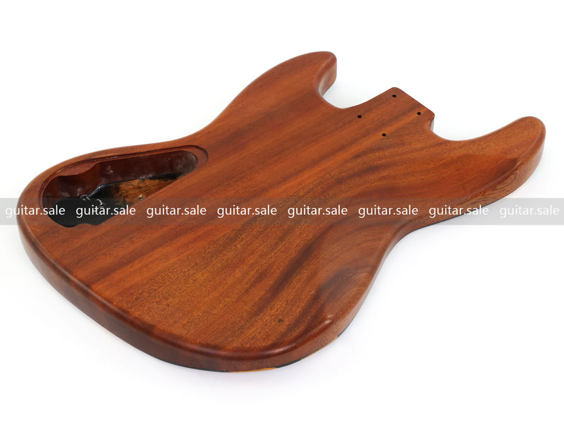 One-of-a-Kind Burl Wood Veneer Epoxy Resin Jazz Bass Style Electric Bass Guitar Body (JBE-011)