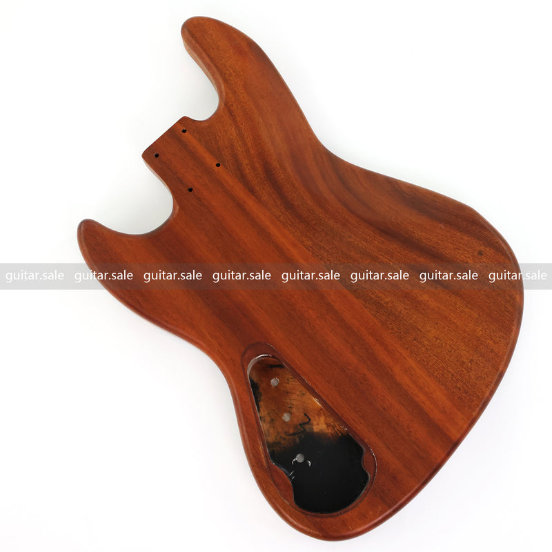 One-of-a-Kind Burl Wood Veneer Epoxy Resin Jazz Bass Style Electric Bass Guitar Body (JBE-011)
