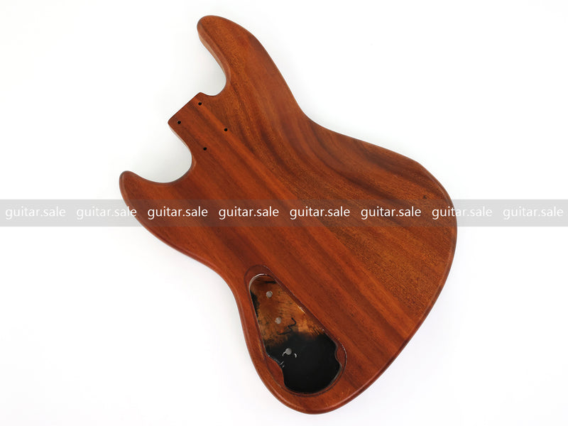 One-of-a-Kind Burl Wood Veneer Epoxy Resin Jazz Bass Style Electric Bass Guitar Body (JBE-011)