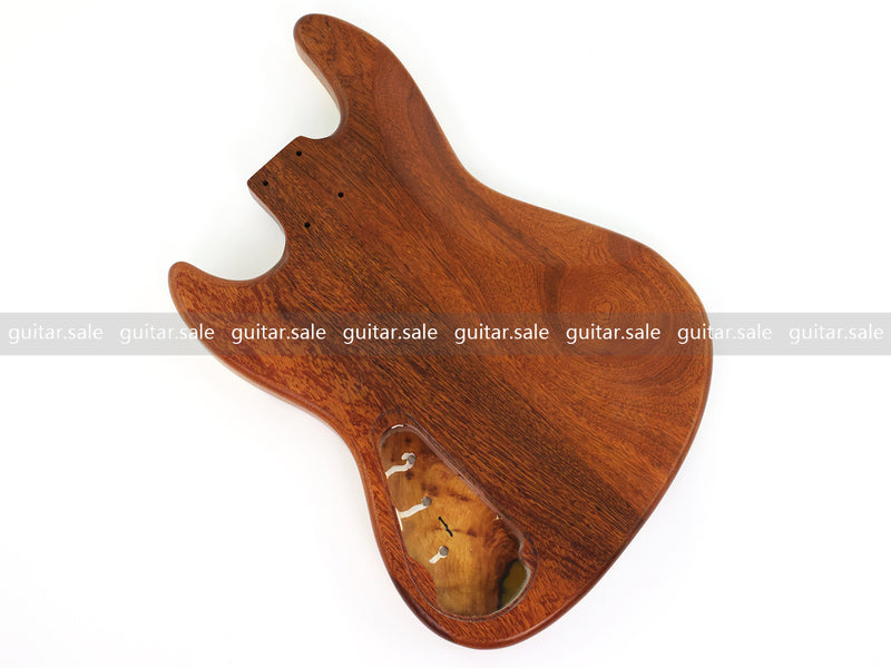 One-of-a-Kind Burl Wood Veneer Epoxy Resin Jazz Bass Style Electric Bass Guitar Body (JBE-012)