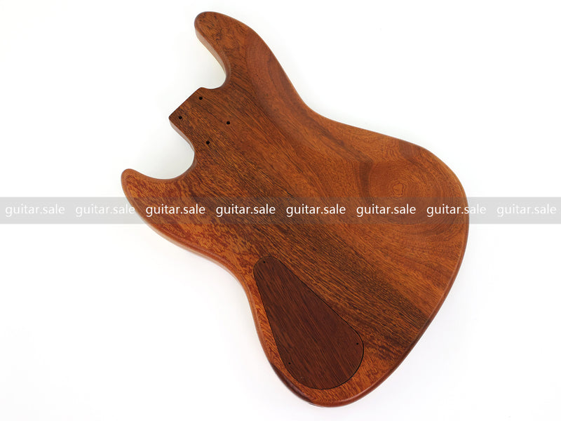 One-of-a-Kind Burl Wood Veneer Epoxy Resin Jazz Bass Style Electric Bass Guitar Body (JBE-012)
