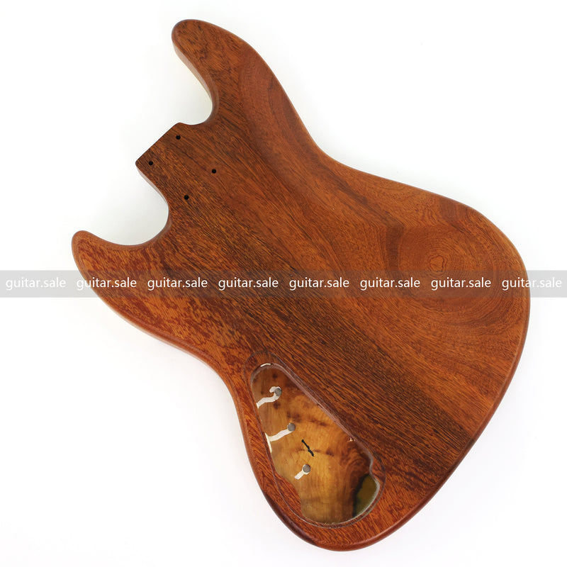One-of-a-Kind Burl Wood Veneer Epoxy Resin Jazz Bass Style Electric Bass Guitar Body (JBE-012)