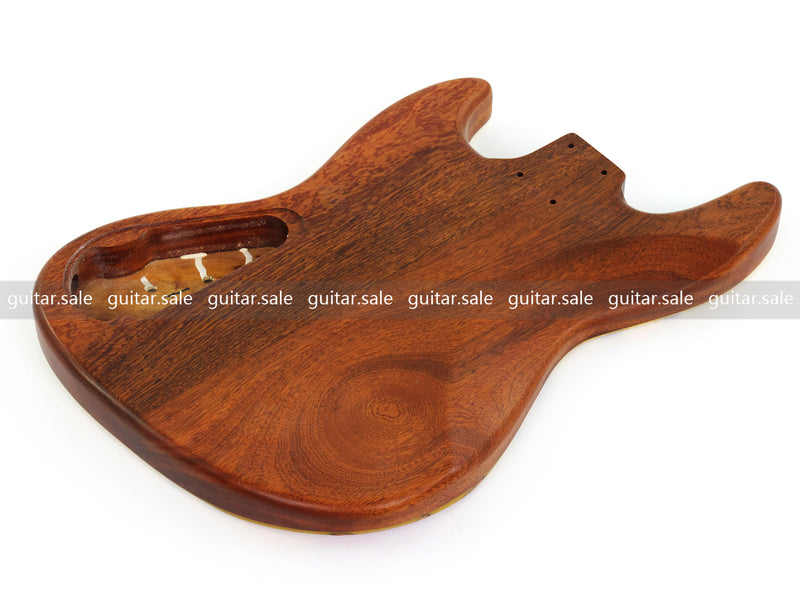 One-of-a-Kind Burl Wood Veneer Epoxy Resin Jazz Bass Style Electric Bass Guitar Body (JBE-012)