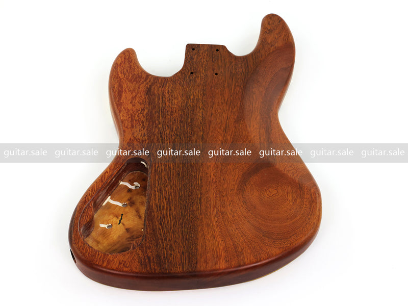 One-of-a-Kind Burl Wood Veneer Epoxy Resin Jazz Bass Style Electric Bass Guitar Body (JBE-012)